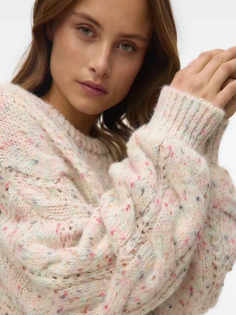 VMZENA LS PULLOVER, Birch/COMB
