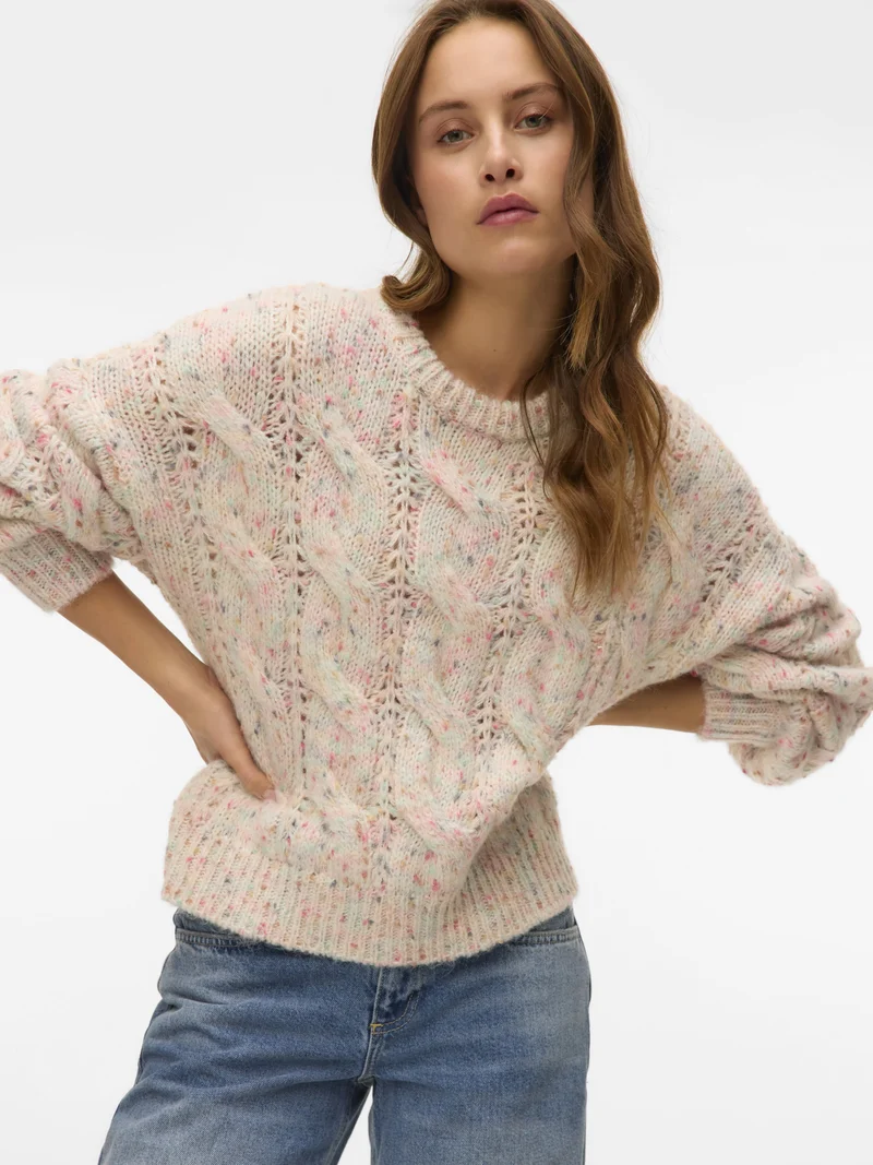 VMZENA LS PULLOVER, Birch/COMB