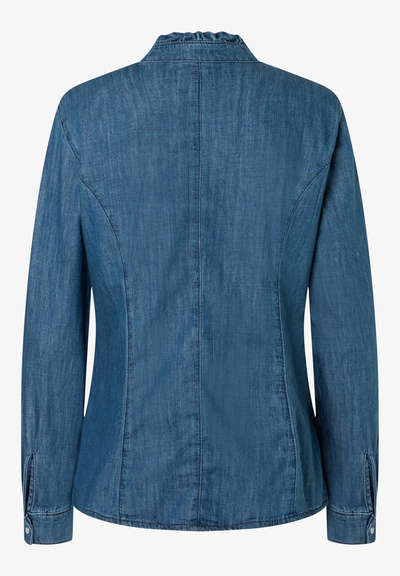 Denim Blouse, middle blue denim