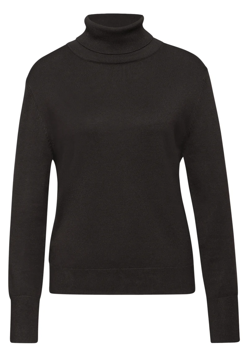 LTD QR_basic roll-neck, darkest brown