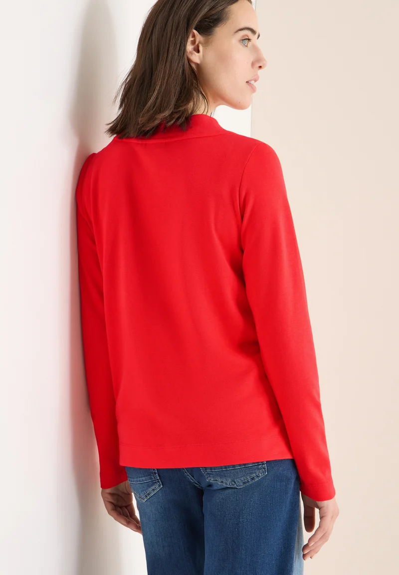 TOS Solid Funnel Neck, pumkin orange