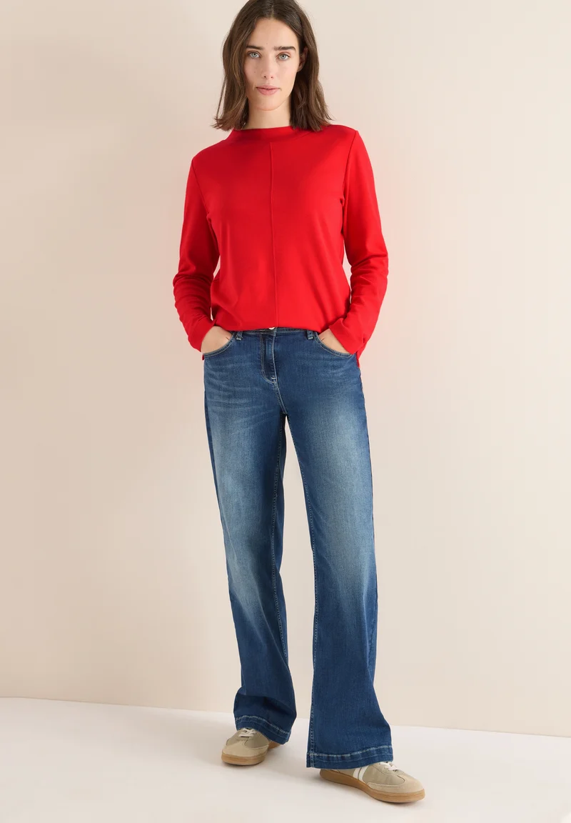 TOS Solid Funnel Neck, pumkin orange