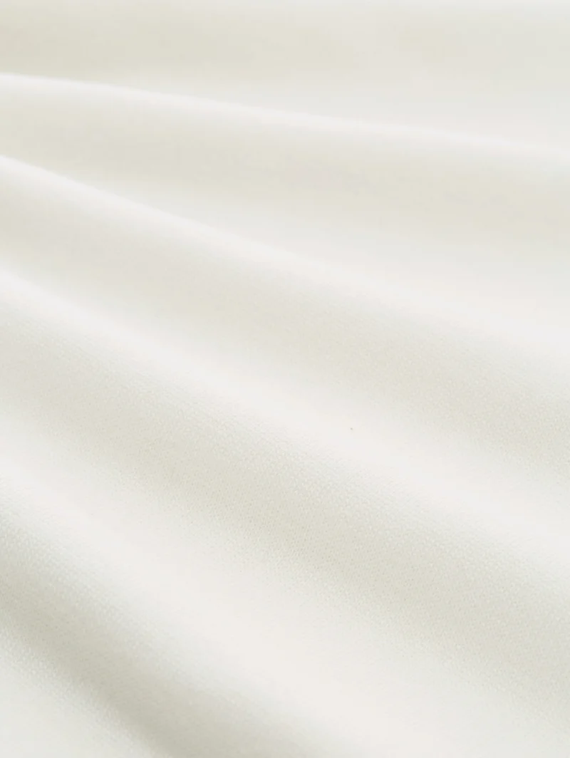 basic turtleneck knit, Wool White