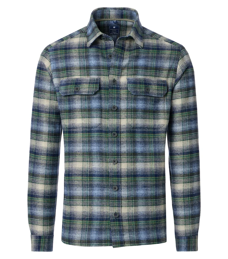 FLANELL COMFORT FIT 1/1 KENT, 600 GRUEN