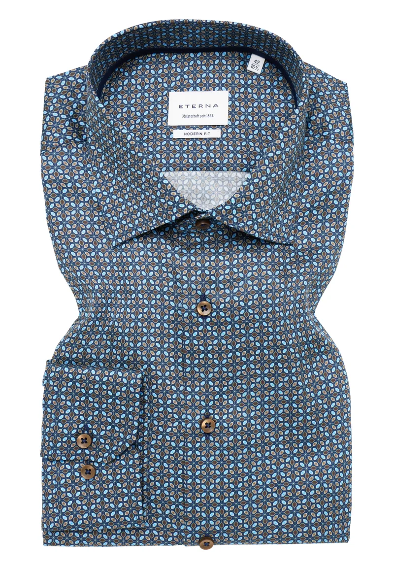 Hemd 1053 X18K, beige-braun