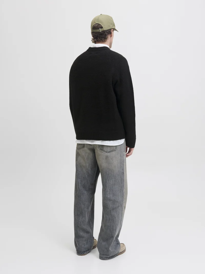 JORBEDFORD KNIT EMB CREW NECK, Black
