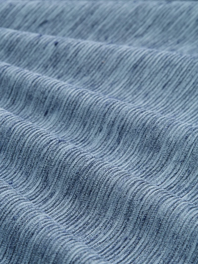 structured hoodie, denim blue structured melange
