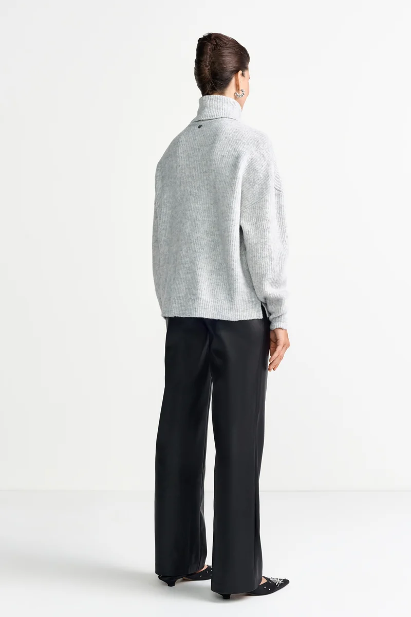 Roll Neck, grey melangé