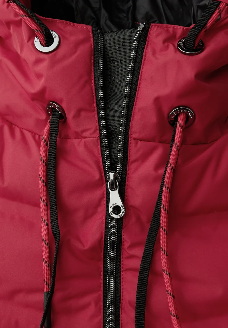 LTD QR Long Padded Jkt w. Glue, carpet red