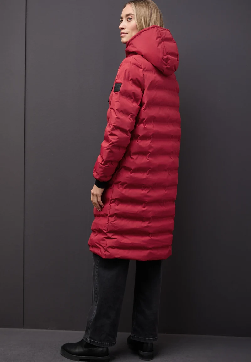 LTD QR Long Padded Jkt w. Glue, carpet red