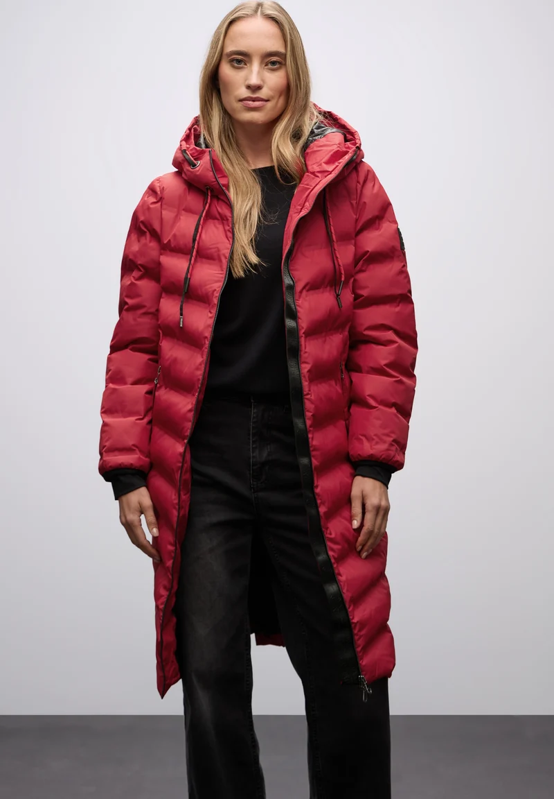LTD QR Long Padded Jkt w. Glue, carpet red