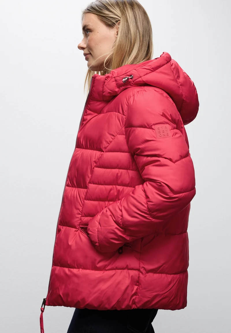 Short Padded Jkt, carpet red