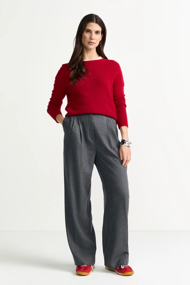 Cozy Crew Neck, holiday red