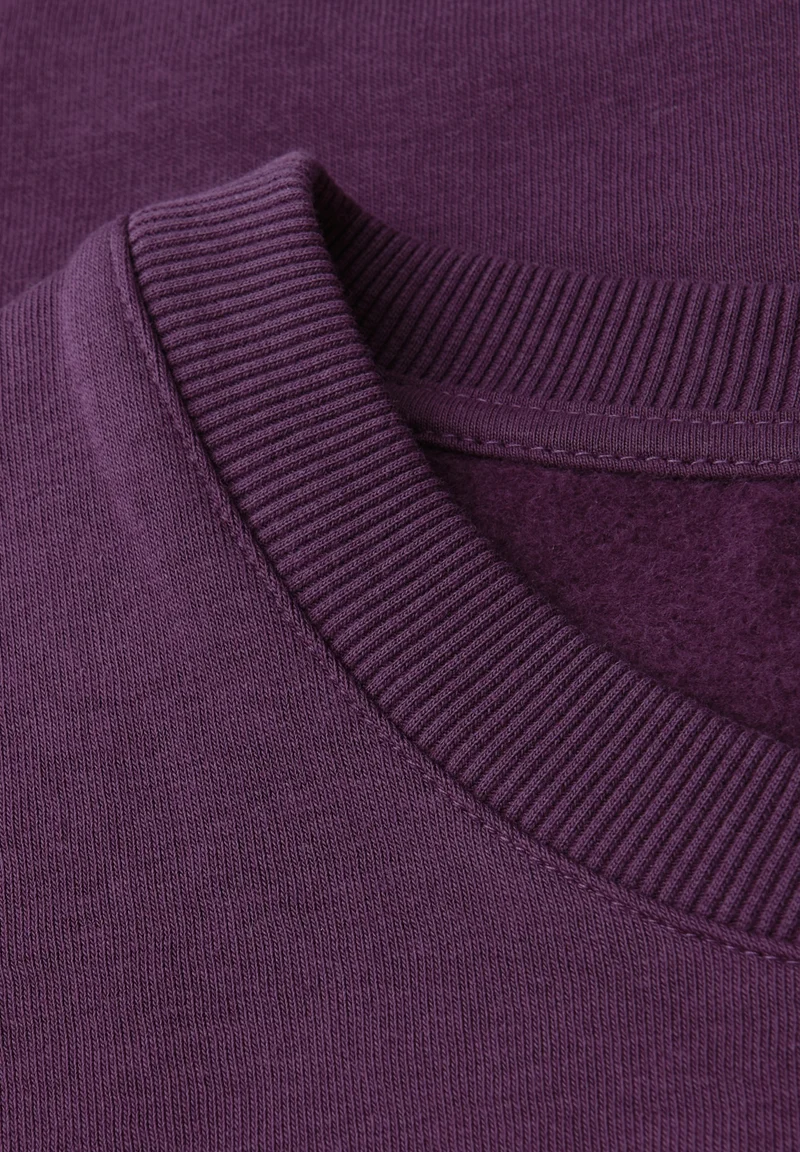LTD QR Studio Loose Fit Crewne, royal plum