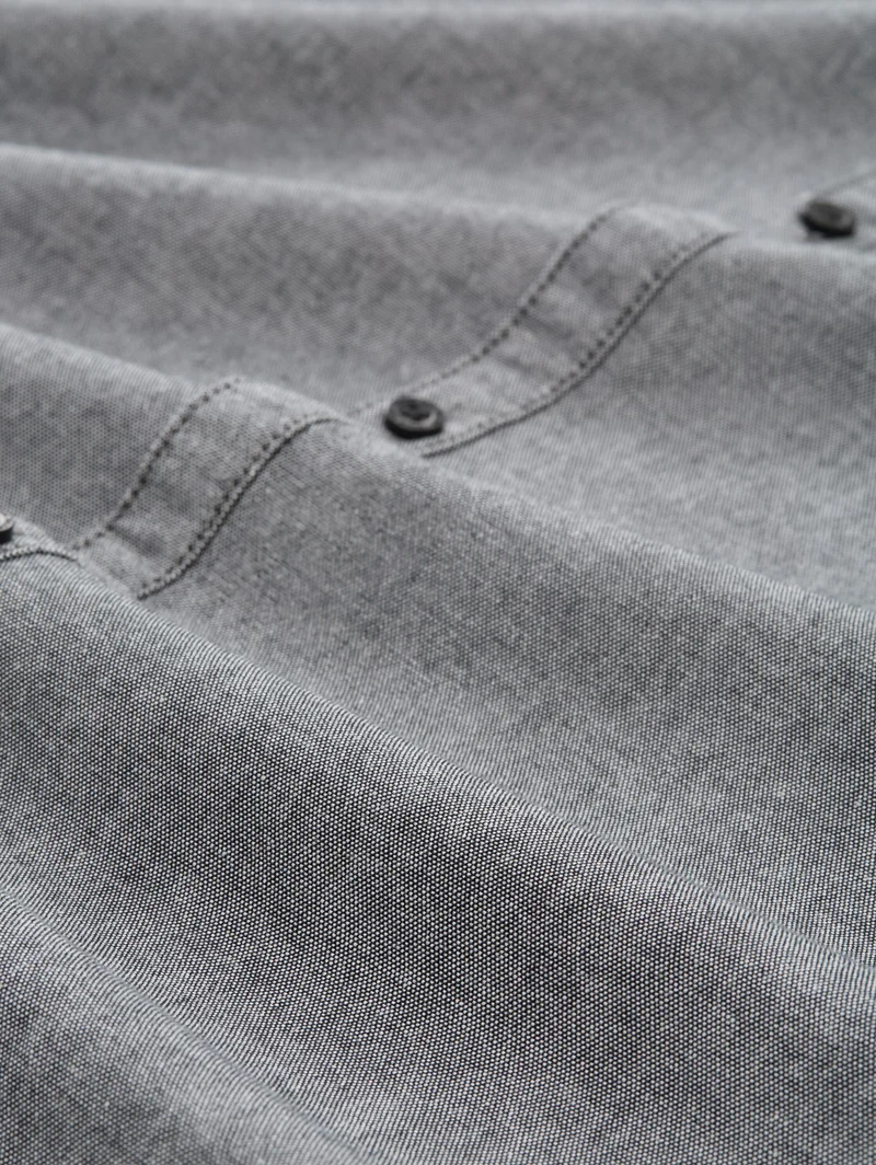 oxford shirt, black white chambray