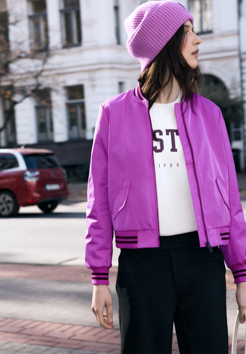 Studio Bomber Jkt, floral pink