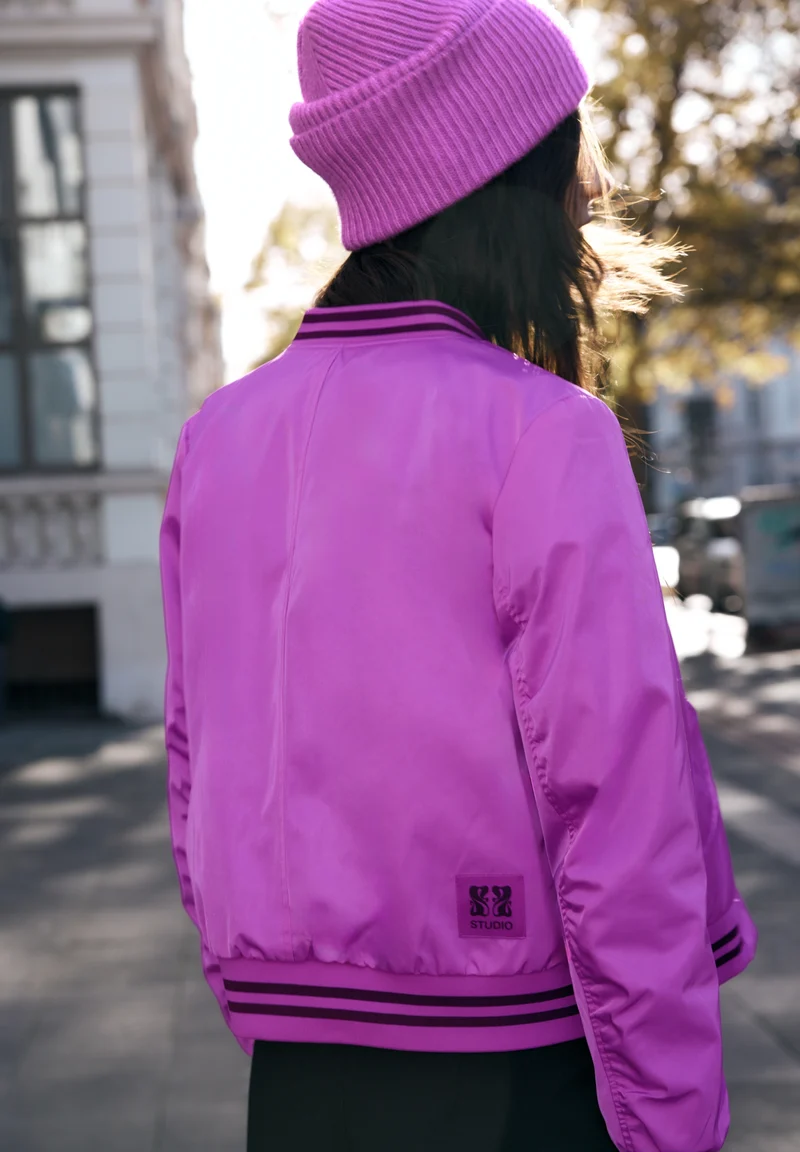 Studio Bomber Jkt, floral pink