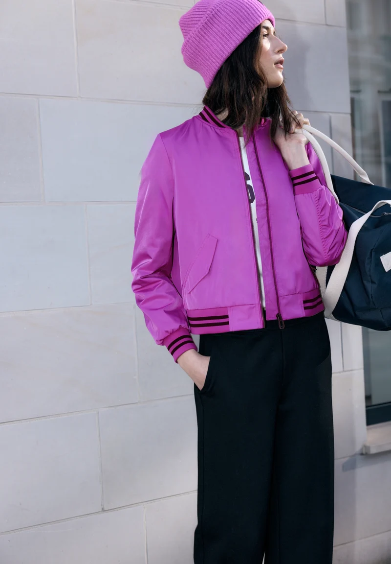 Studio Bomber Jkt, floral pink