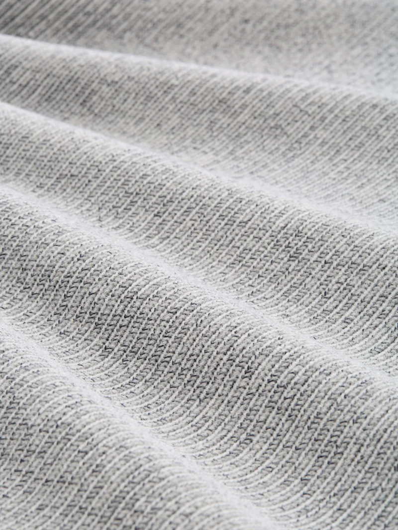dry touch knit troyer, offwhite navy mouline