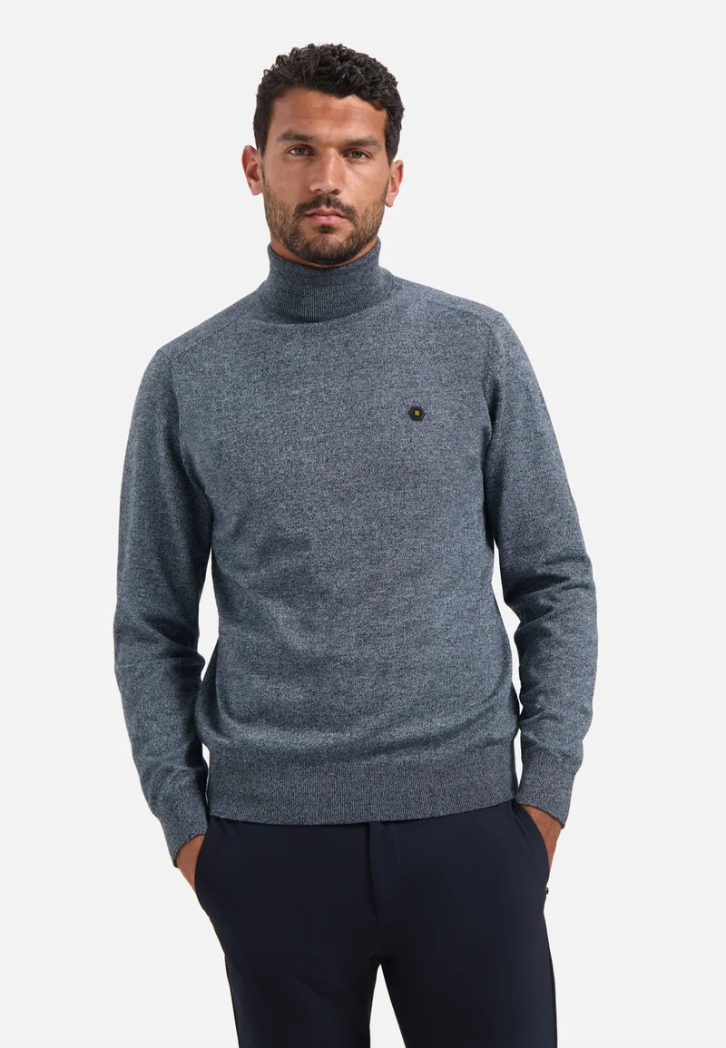 Pullover Roll Neck, Dusty Blue