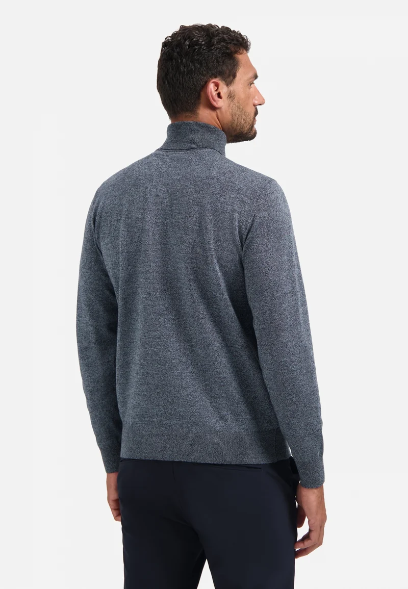 Pullover Roll Neck, Dusty Blue