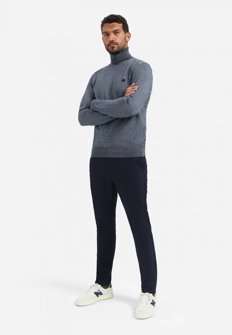 Pullover Roll Neck, Dusty Blue