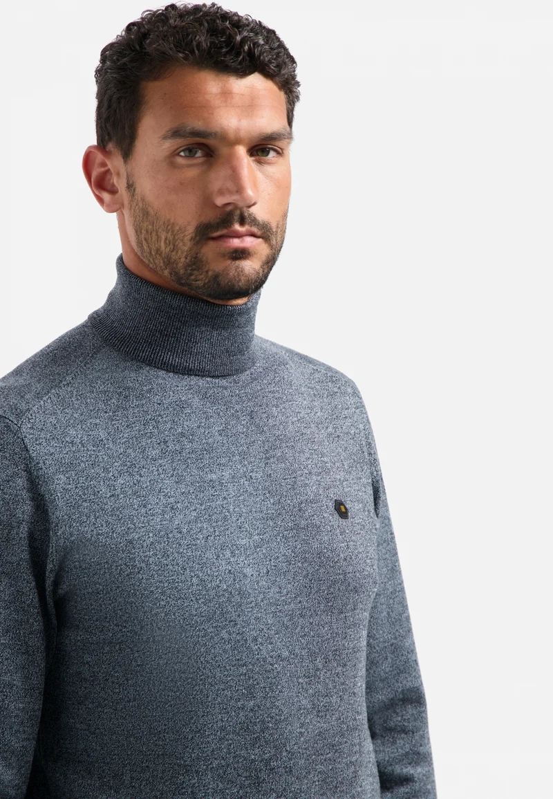 Pullover Roll Neck, Dusty Blue