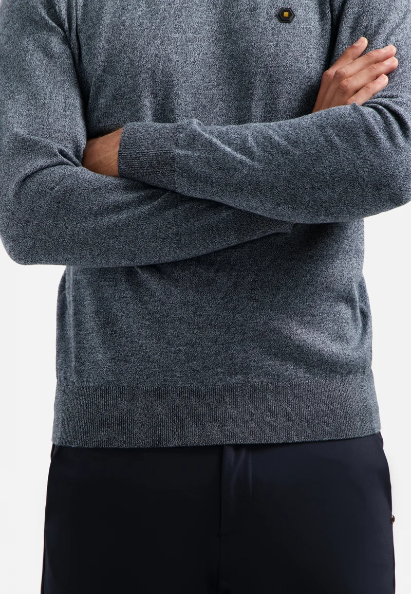 Pullover Roll Neck, Dusty Blue