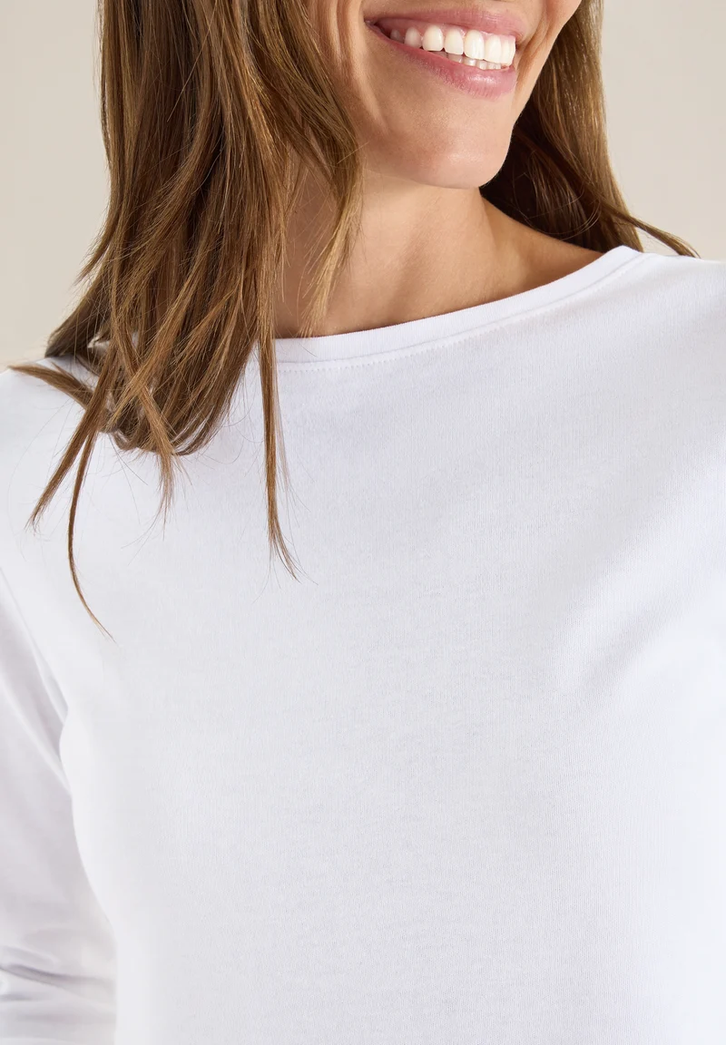 NOS Basic Boatneck, White