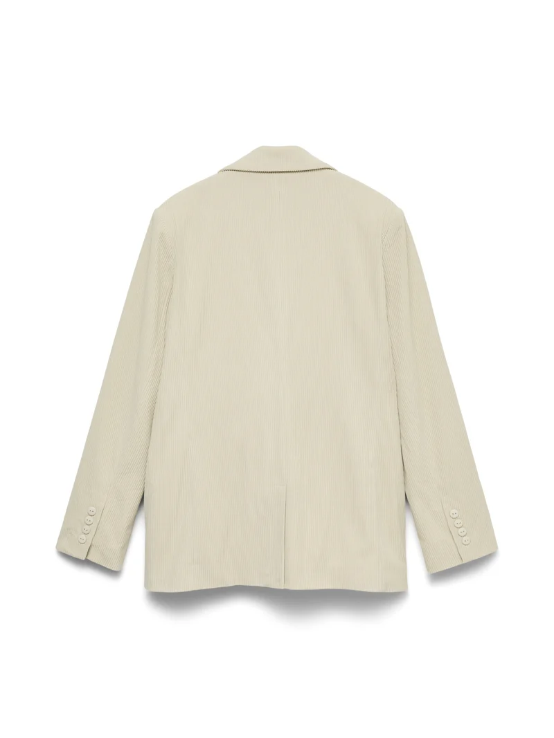 VMNORA LS LOOSE CORDUROY BLAZER, Birch