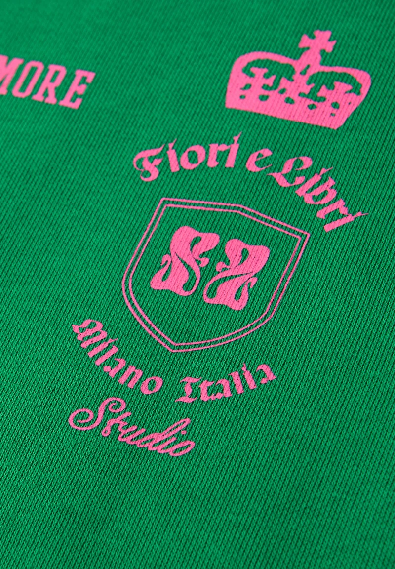 Studio Loose Fit Crewneck w. A, bold green