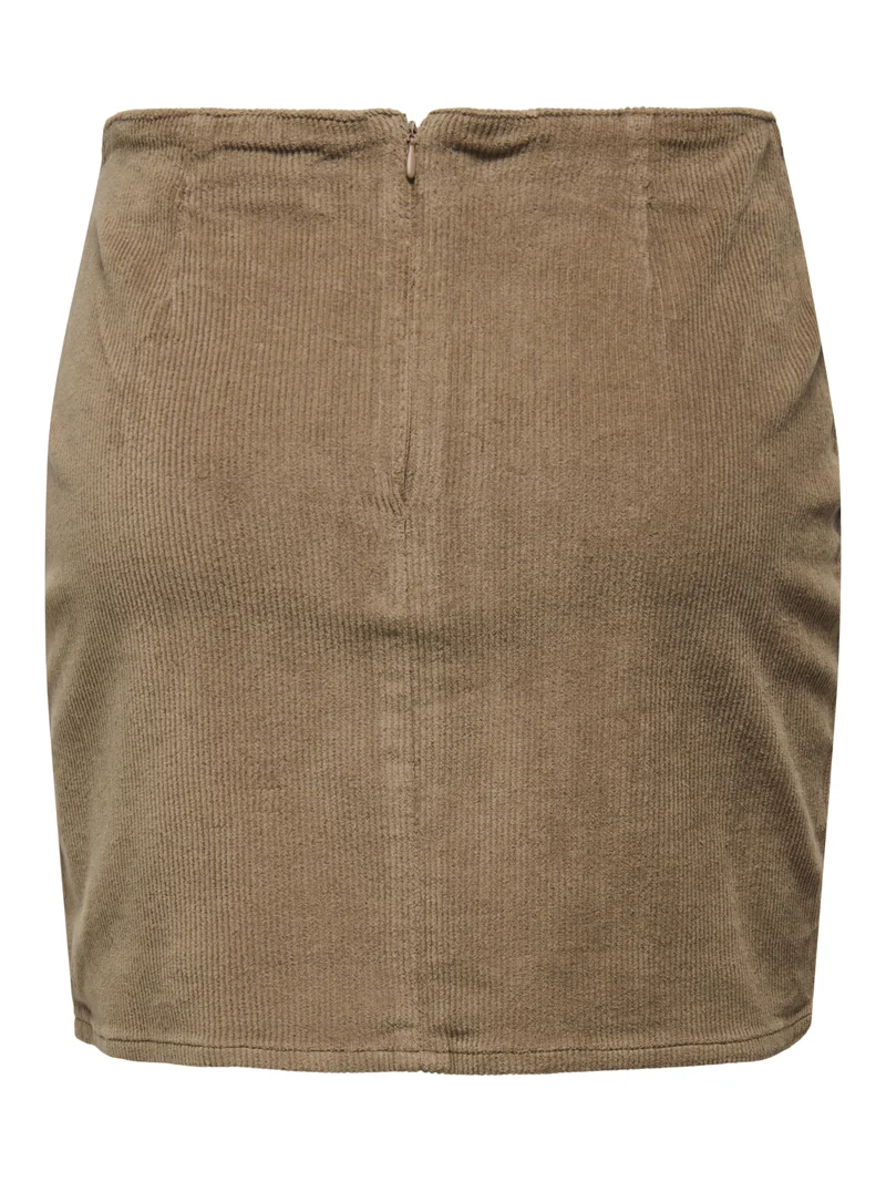 ONLLENI-GLOBAL SHORT CORD SLIT SKIR, Cocoa Créme
