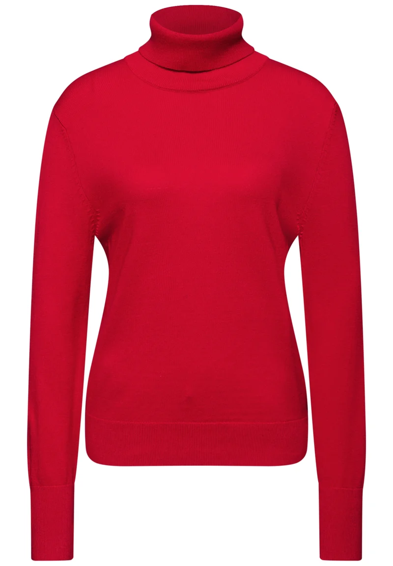 LTD QR_basic roll-neck, racing red