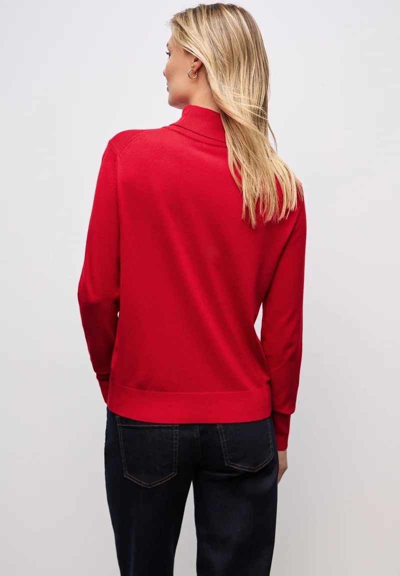 LTD QR_basic roll-neck, racing red