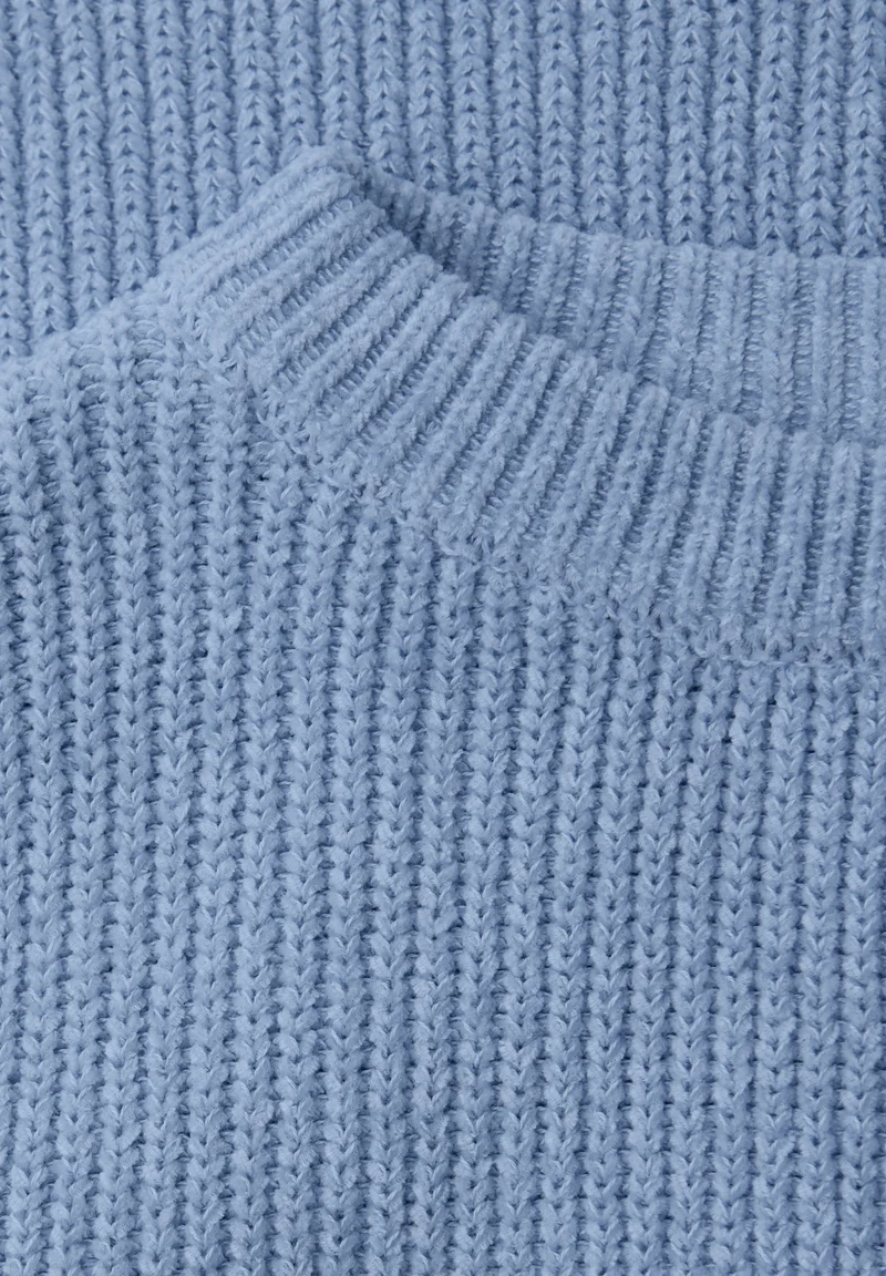 LTD QR_chenille sweater, frosted blue