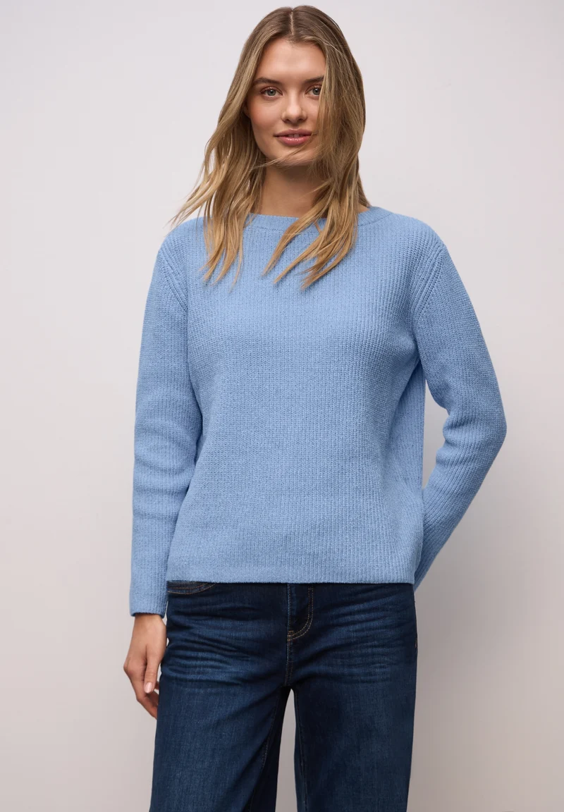 LTD QR_chenille sweater, frosted blue