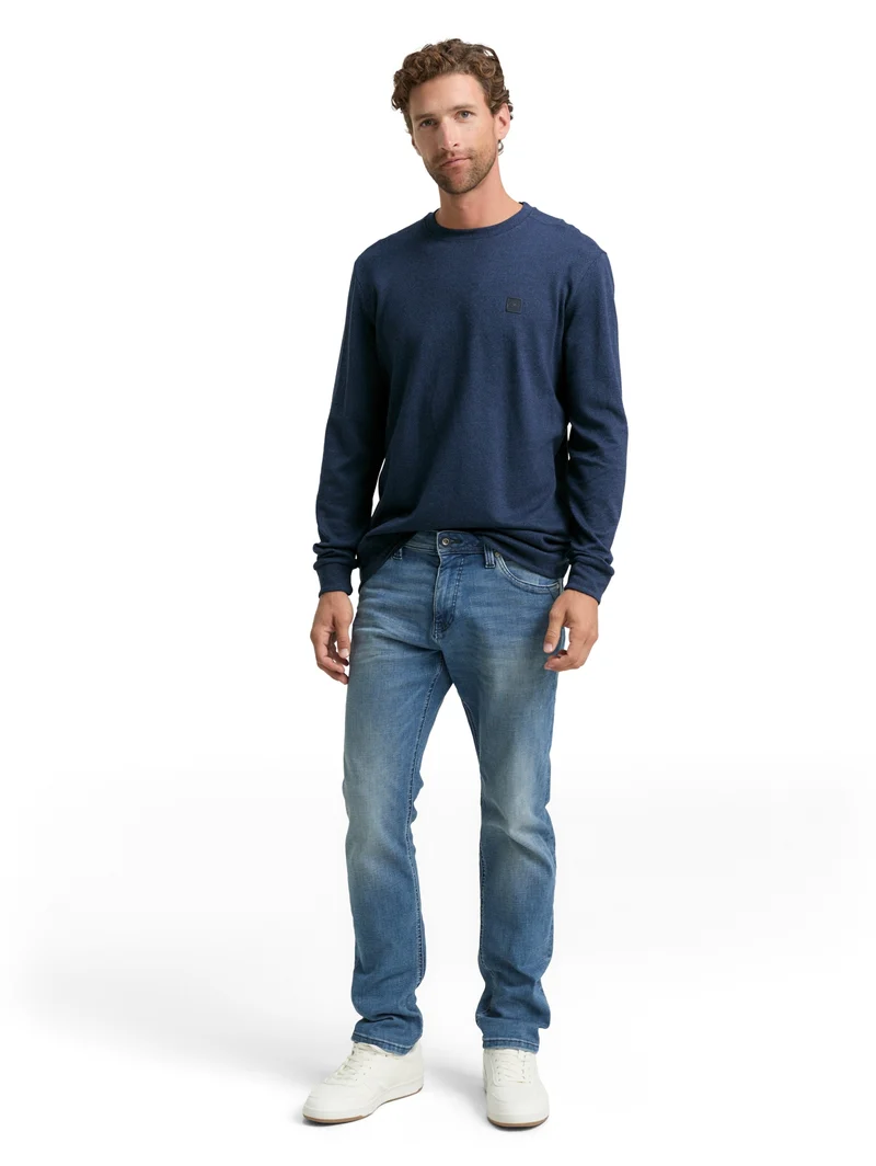 structured longsleeve, real teal grindle structure