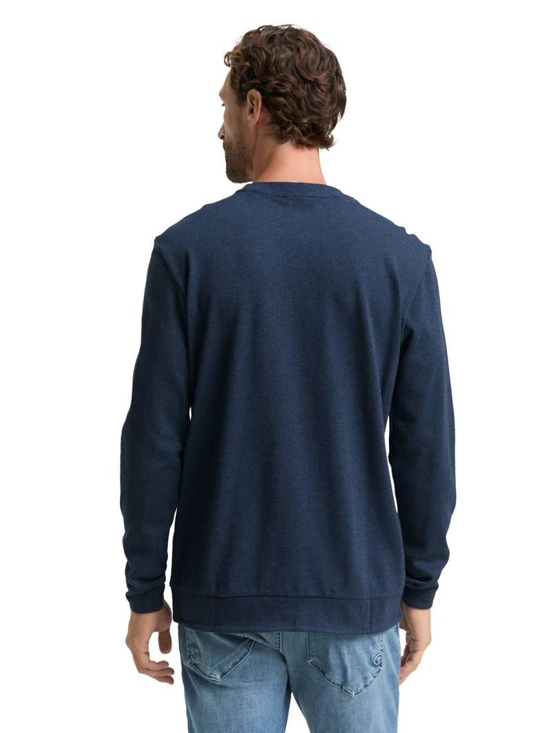 structured longsleeve, real teal grindle structure