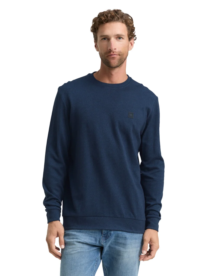 structured longsleeve, real teal grindle structure