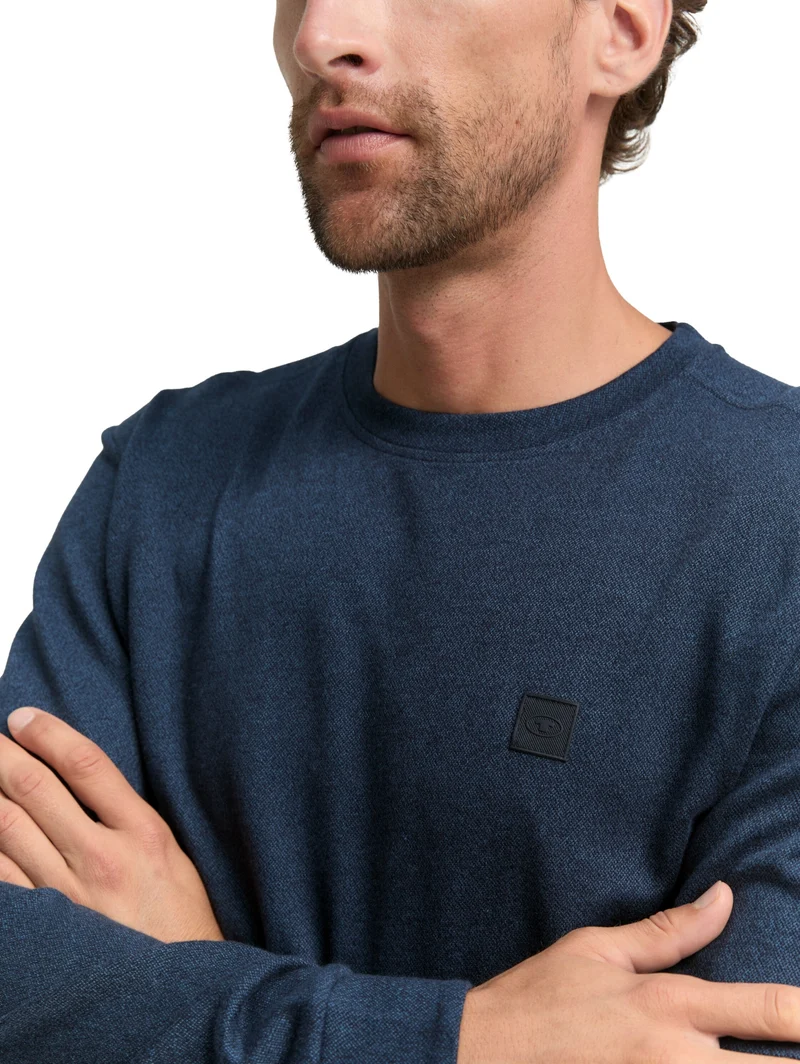 structured longsleeve, real teal grindle structure