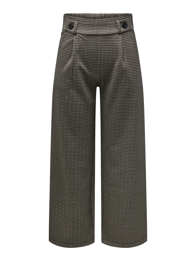 JDYGEGGO MIA LONG CHECK PANT JRS NO, Cobblestone/MINI CHECK