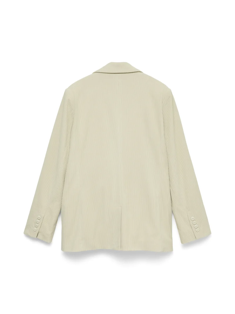VMNORA LS LOOSE CORDUROY BLAZER, Birch