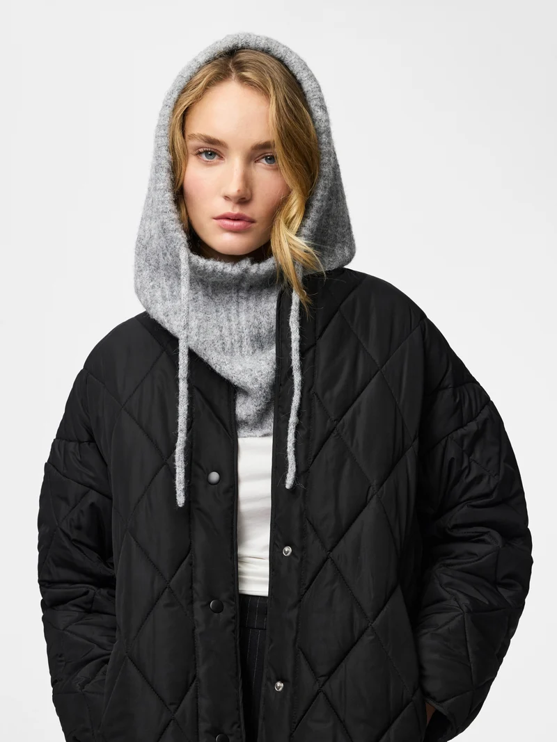 PCNAMBI BALACLAVA NOOS BC, Light Grey Melange