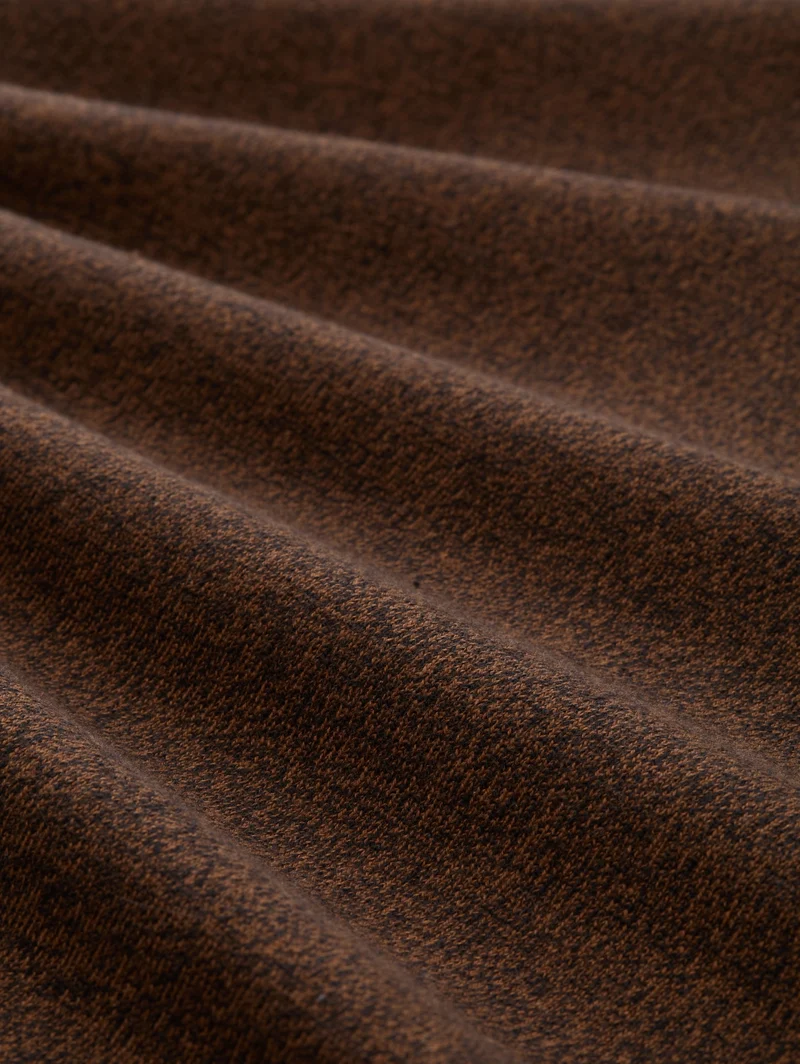 Basic crewneck knit, brown black mouline