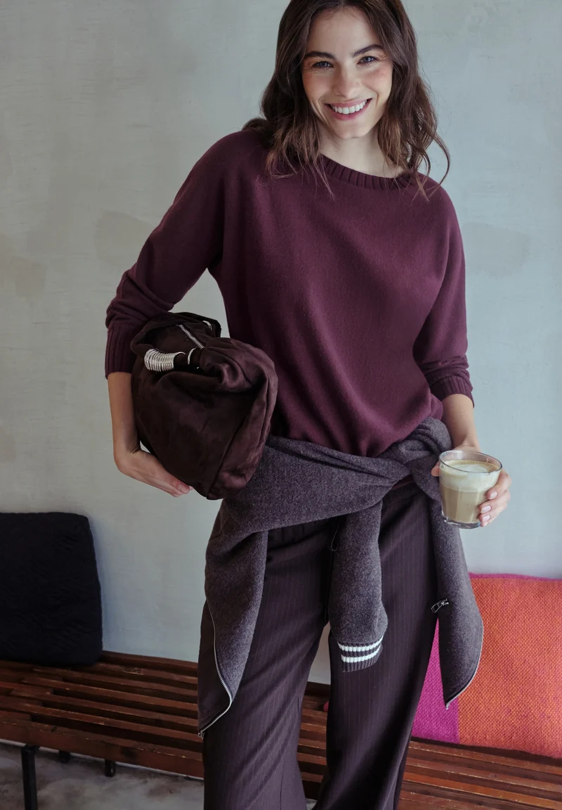dolman u-boat sweater, royal plum