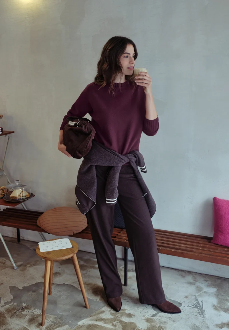 dolman u-boat sweater, royal plum
