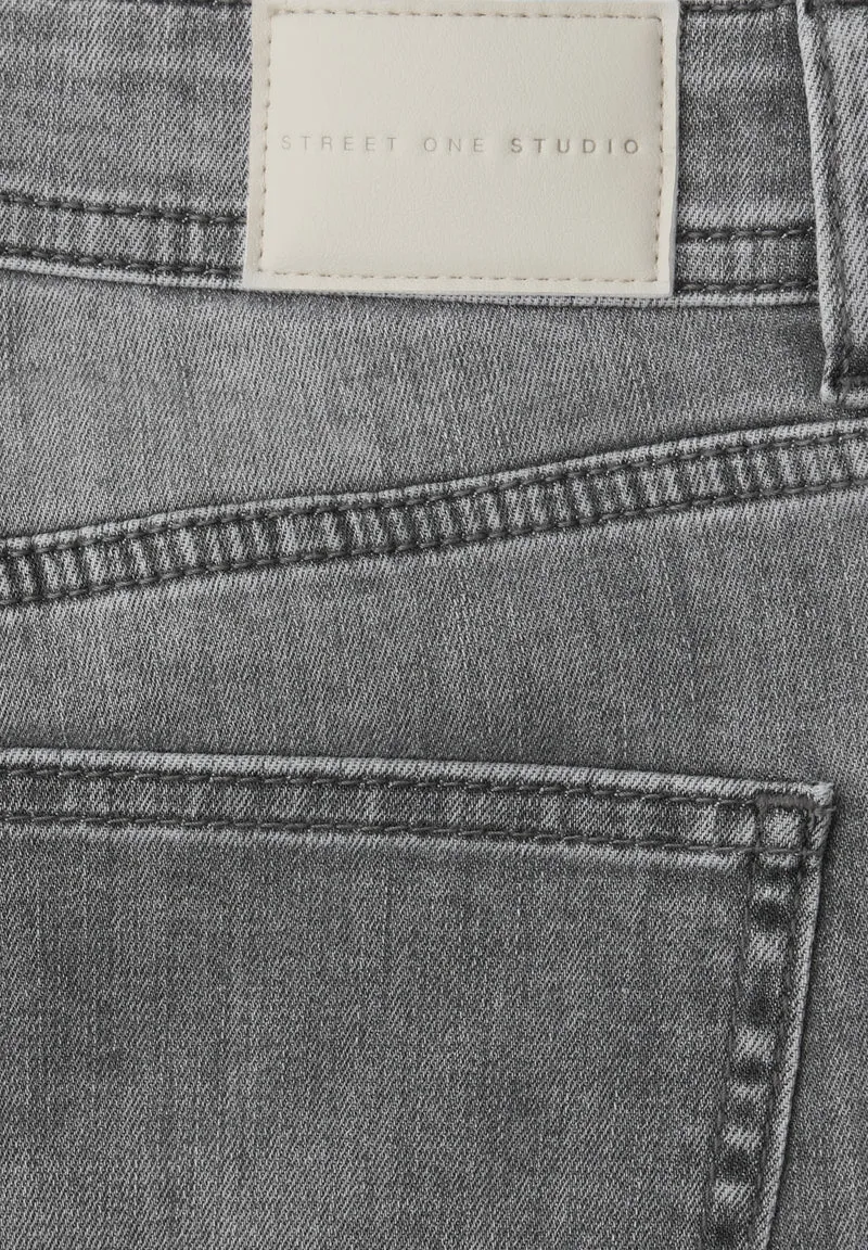 Studio Style Straight Leg,mw,g, Grey Destroy washed