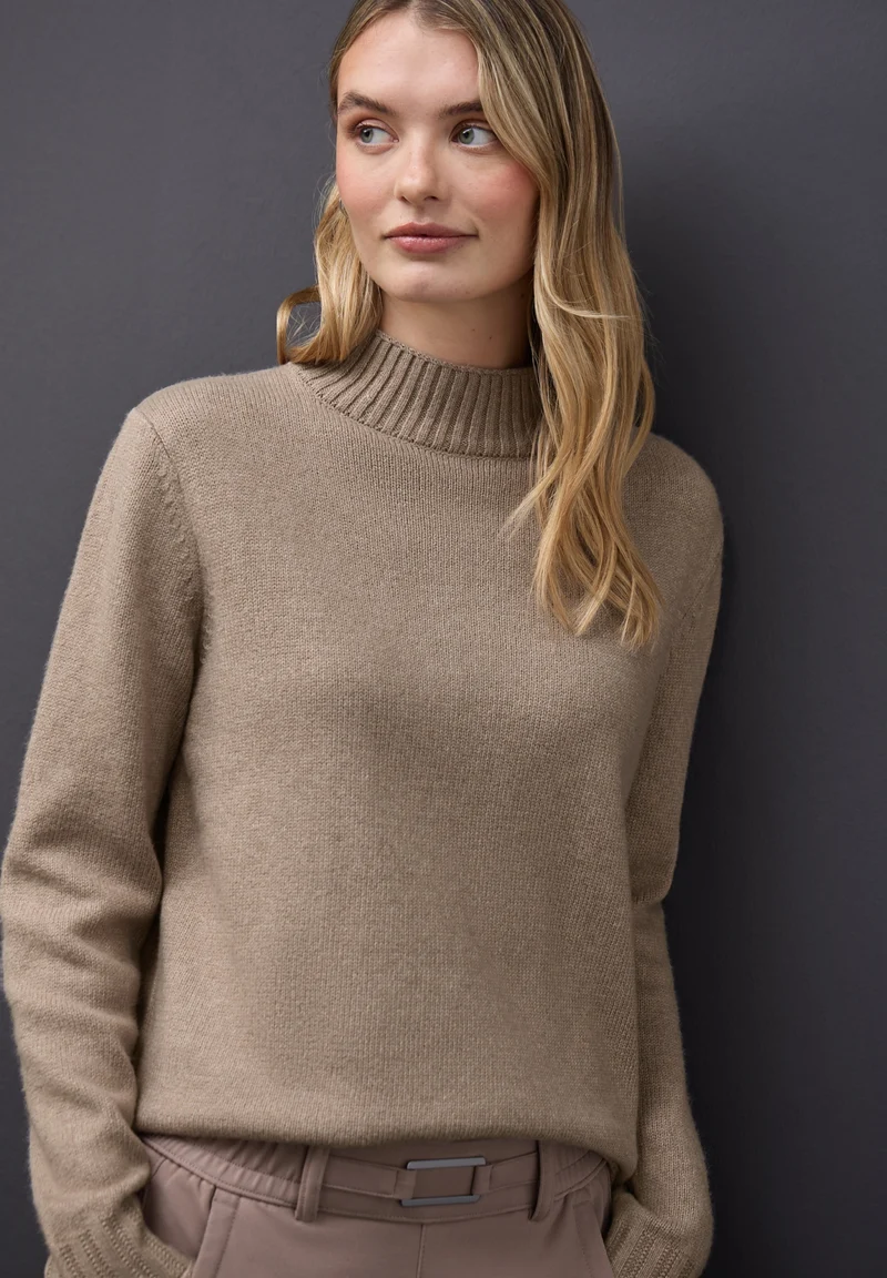 LTD QR_basic sweater turtle, mocha glow mel.