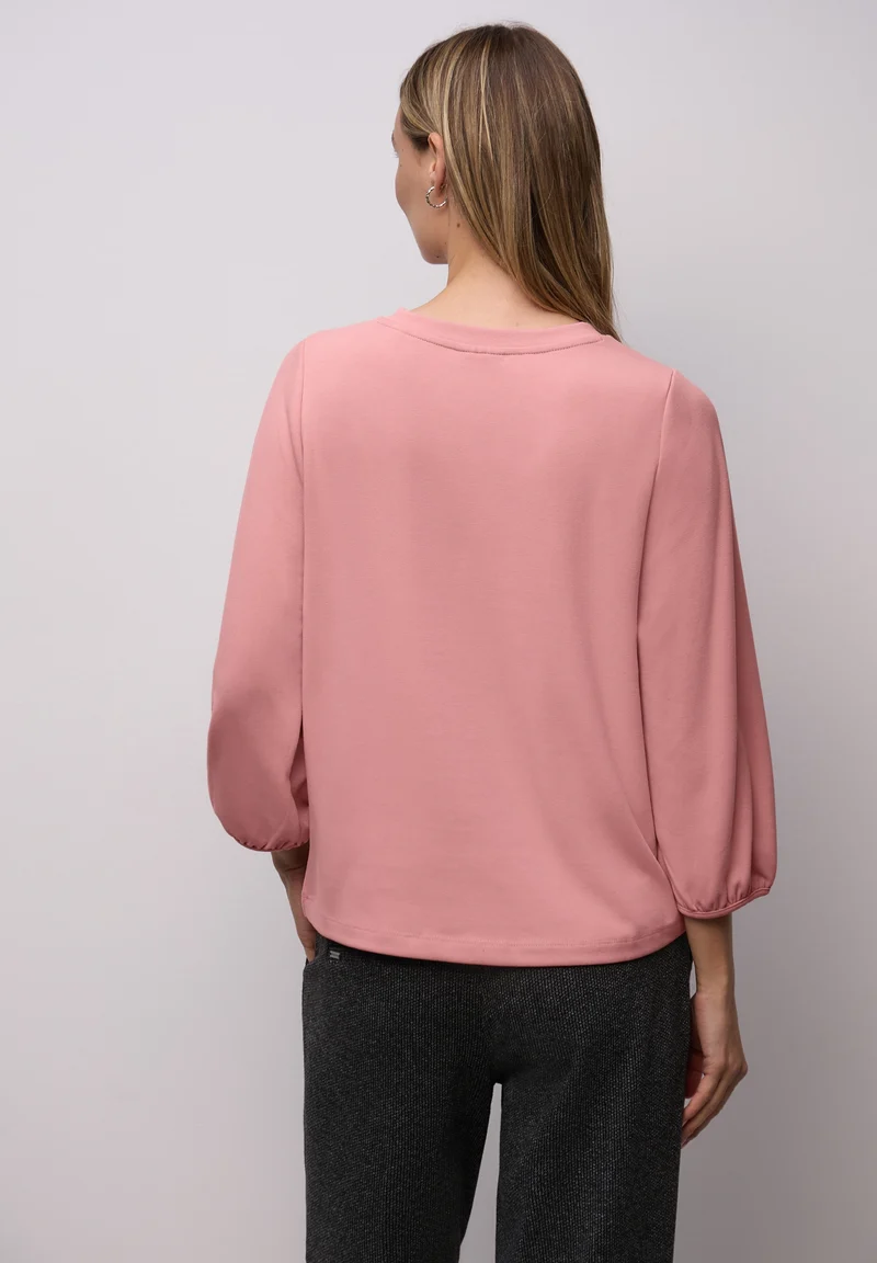 LTD QR uni jacquard shirt, powder pink
