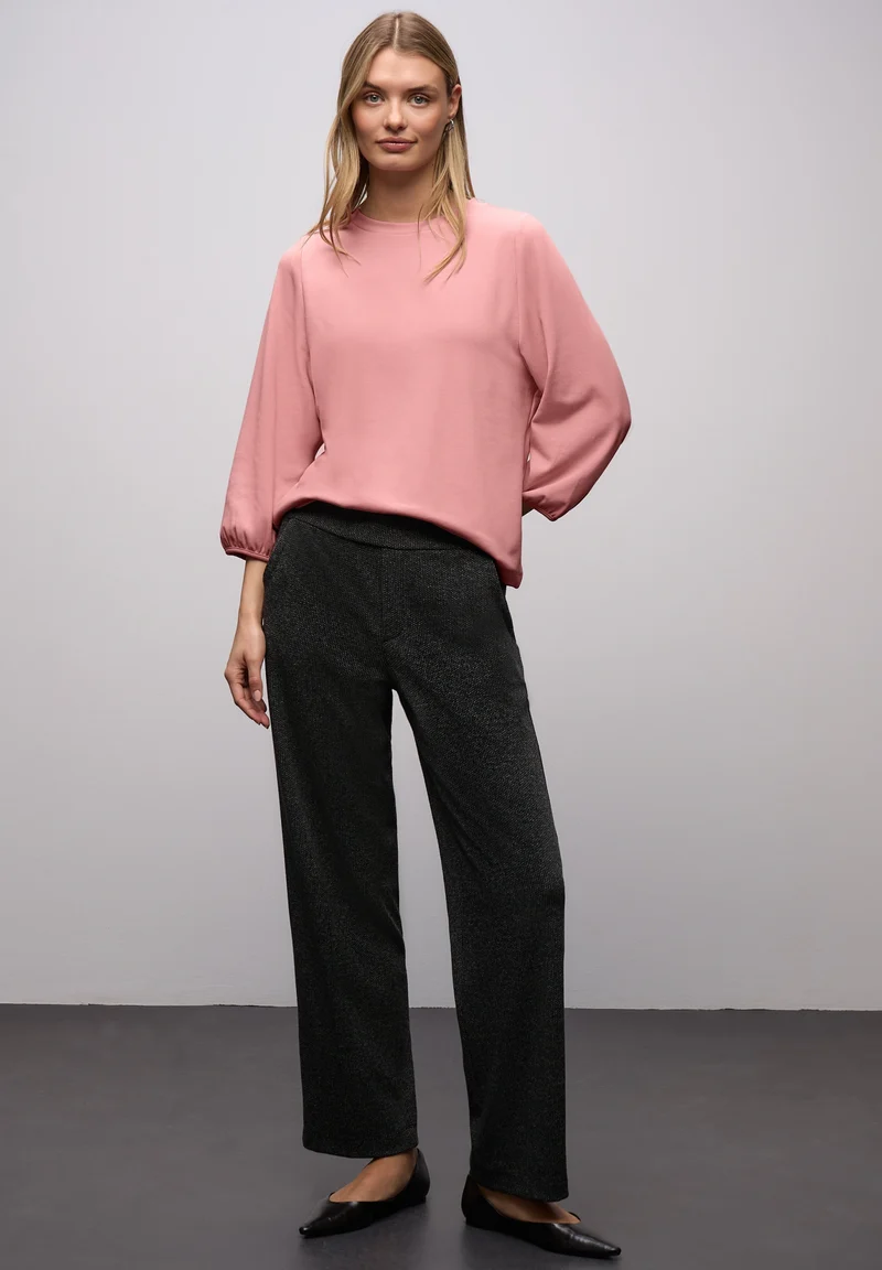 LTD QR uni jacquard shirt, powder pink
